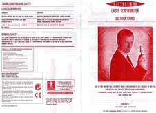 Laser Screwdriver Instructions
