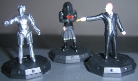 Cyberman, Judoon Trooper and Mr Saxon/The Master
