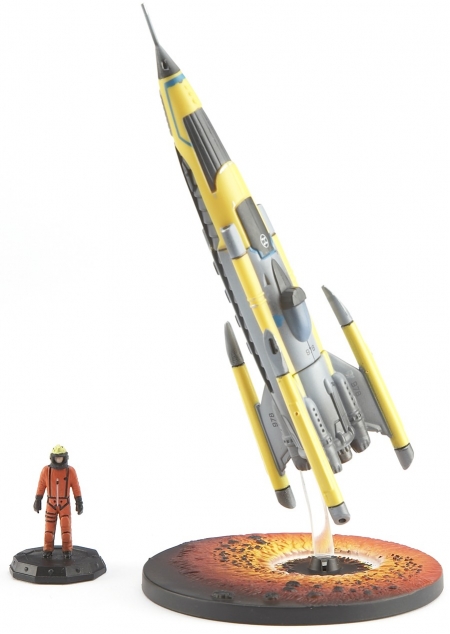 Sanctuary Base Rocket with The Doctor in Spacesuit