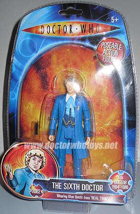 The Sixth Doctor Colin Baker in Blue Coat as seen in the BBC webcast Real Time